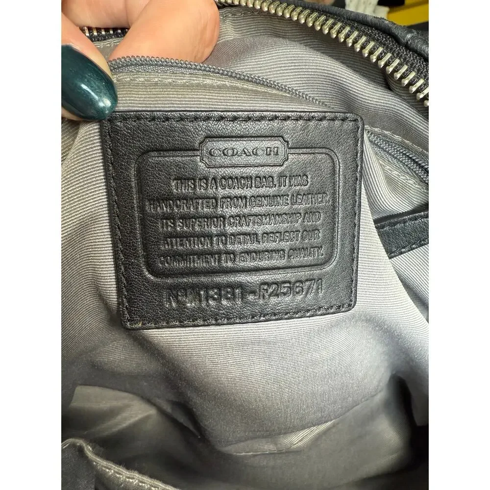 Coach Peyton Saffiano Leather Cora Domed Satchel